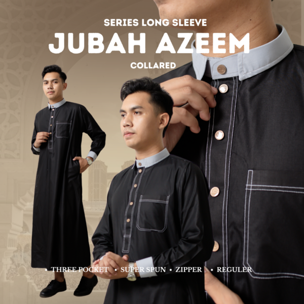 JUBAH AZEEM - HITAM